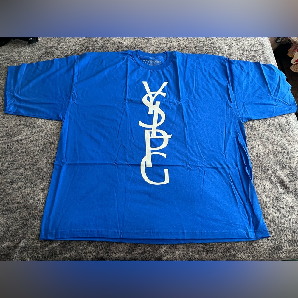 The Forest Lab Yasiel Puig Logo Dodger Blue Men’s T-Shirt Size 5XL